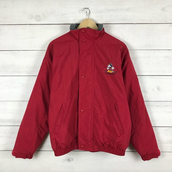 Disney Other - Vintage Disney Mickey Fleece Lined Jacket